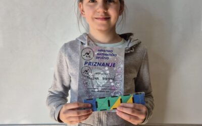 Naša učenica 4. razreda Paulina Bibković ostvarila je izvrstan uspjeh na međunarodnom matematičkom natjecanju Klokan bez granica!