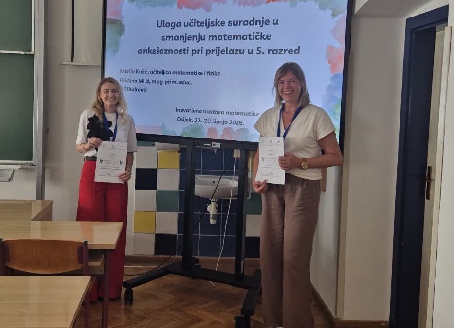 Naše učiteljice na znanstveno-stručnom skupu „Inovativna nastava matematike“